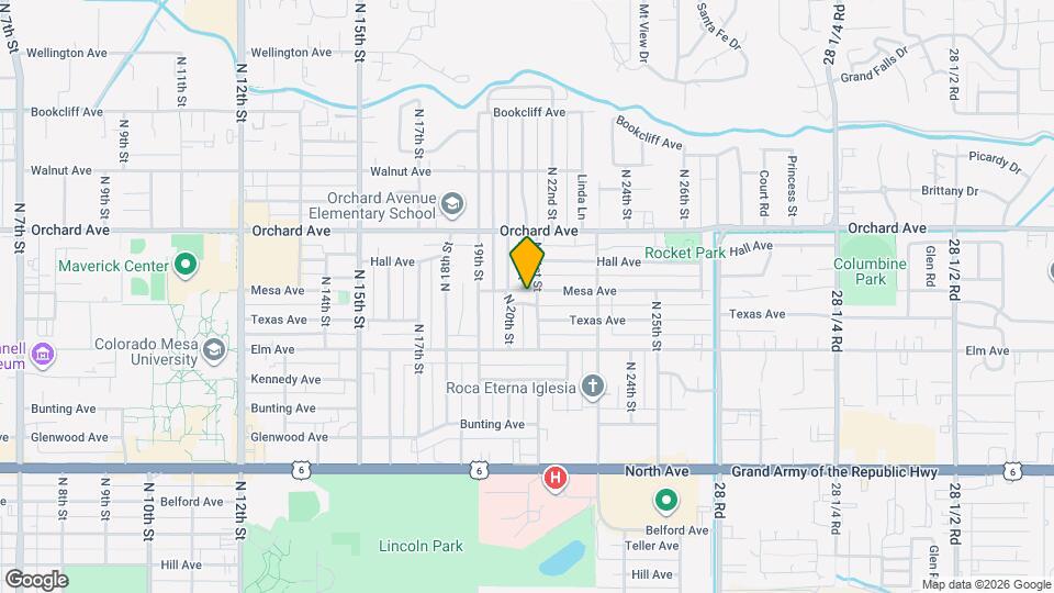 2020 Mesa Ave Mapa y Detalles de la Ubicación