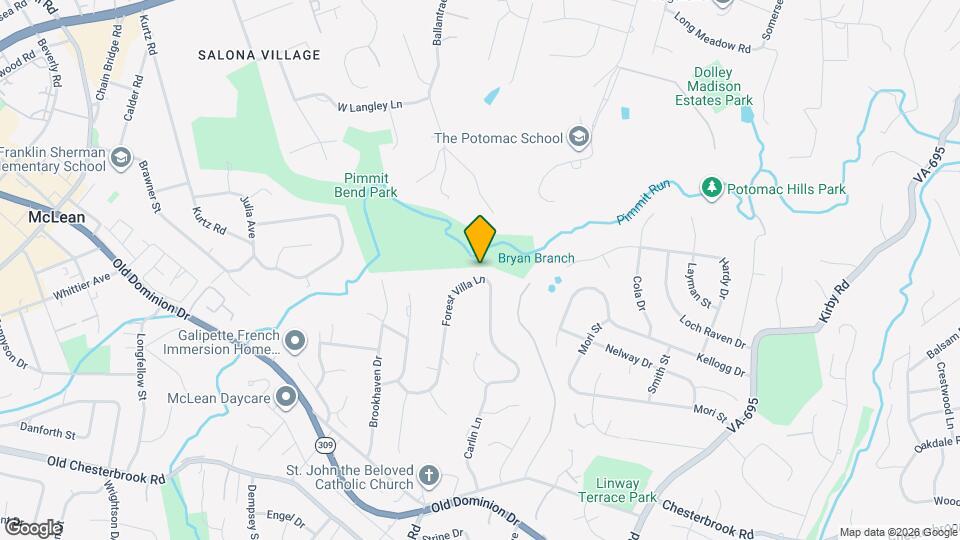 1554 Forest Villa Ln Map and Location Details