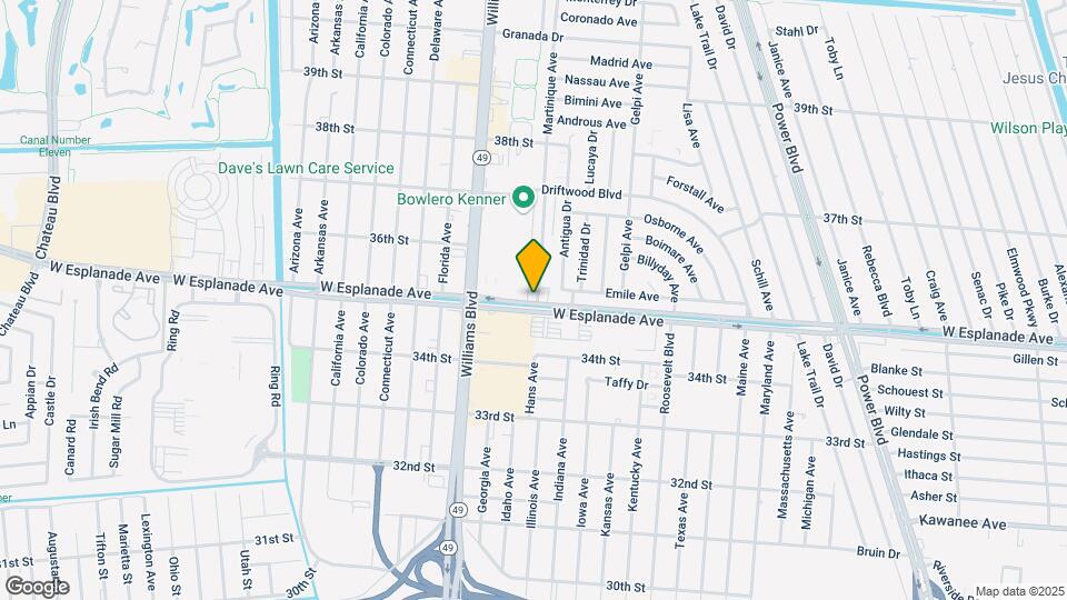 3501 Martinique Ave Map and Location Details