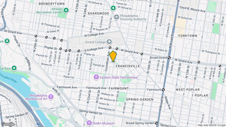 856 N 20th St Map and Location Details