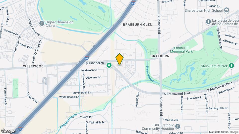 9090 S Braeswood Blvd Mapa y Detalles de la Ubicación