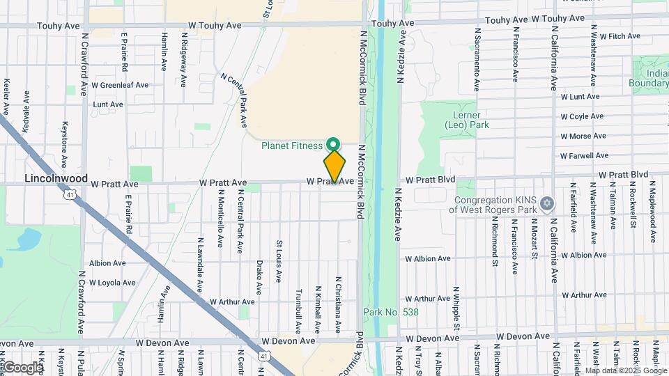 3341 W Pratt Ave Map and Location Details