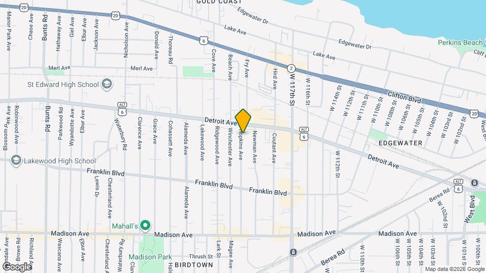 1425 Hopkins Ave Map and Location Details