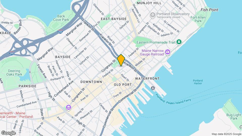 205 Newbury St Map and Location Details