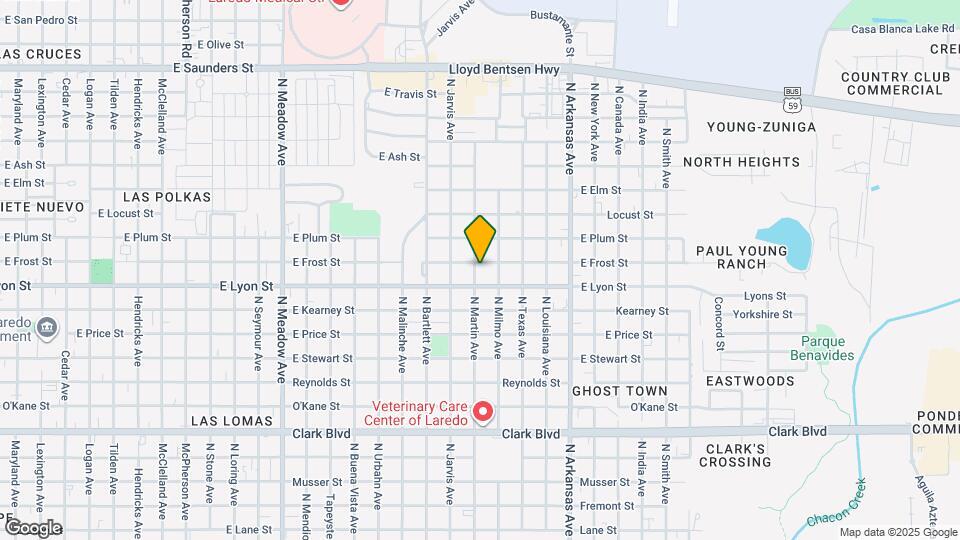 2401 E Frost St Map and Location Details