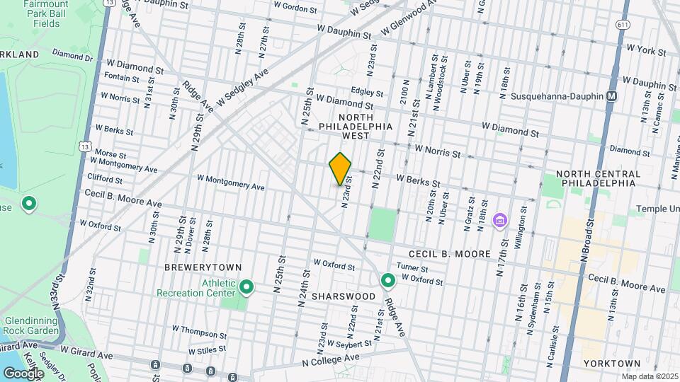 1819 N Judson St Map and Location Details