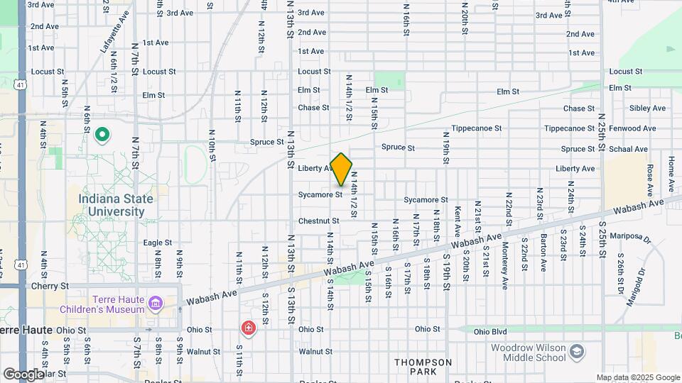 1414 Sycamore St Map and Location Details