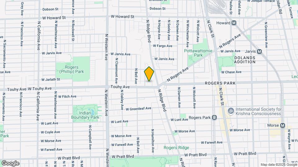 2138 W Touhy Ave Map and Location Details