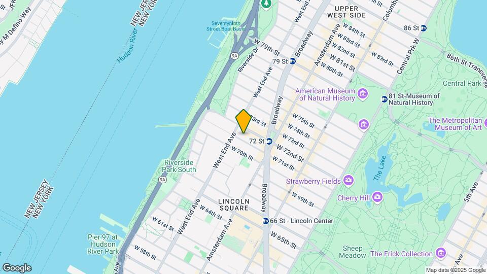 261 W 71st St Map and Location Details