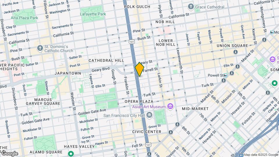 900 Van Ness Ave, Unit 702 Map and Location Details