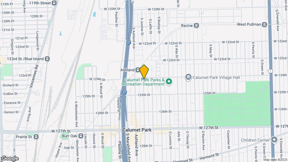 12327 S Justine St Map and Location Details