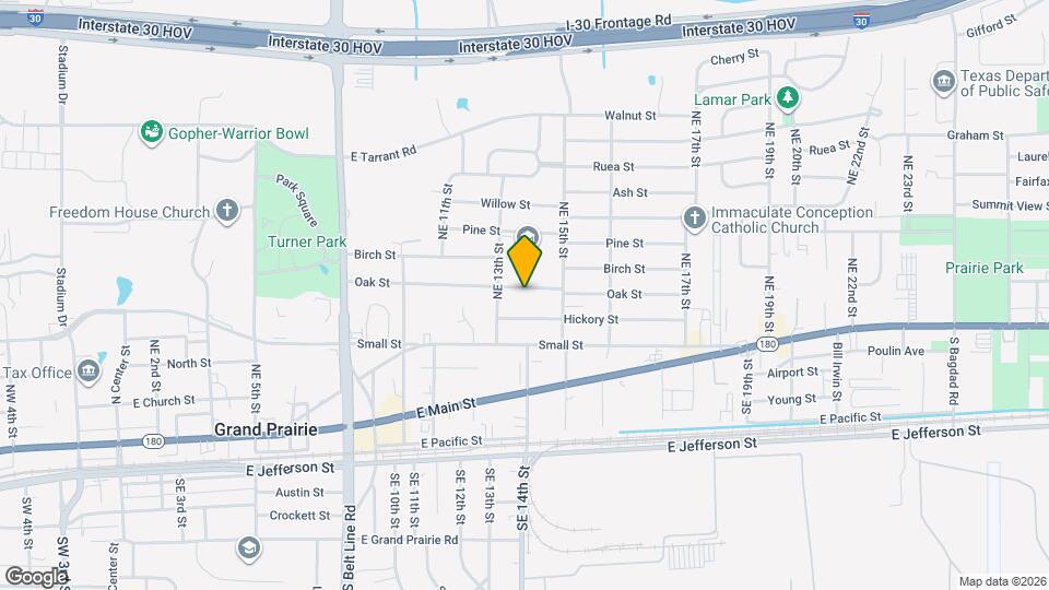 1321 Oak St Map and Location Details