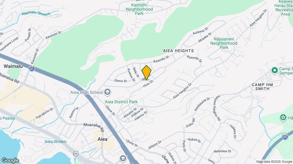 99-576 Hoio St Mapa y Detalles de la Ubicación