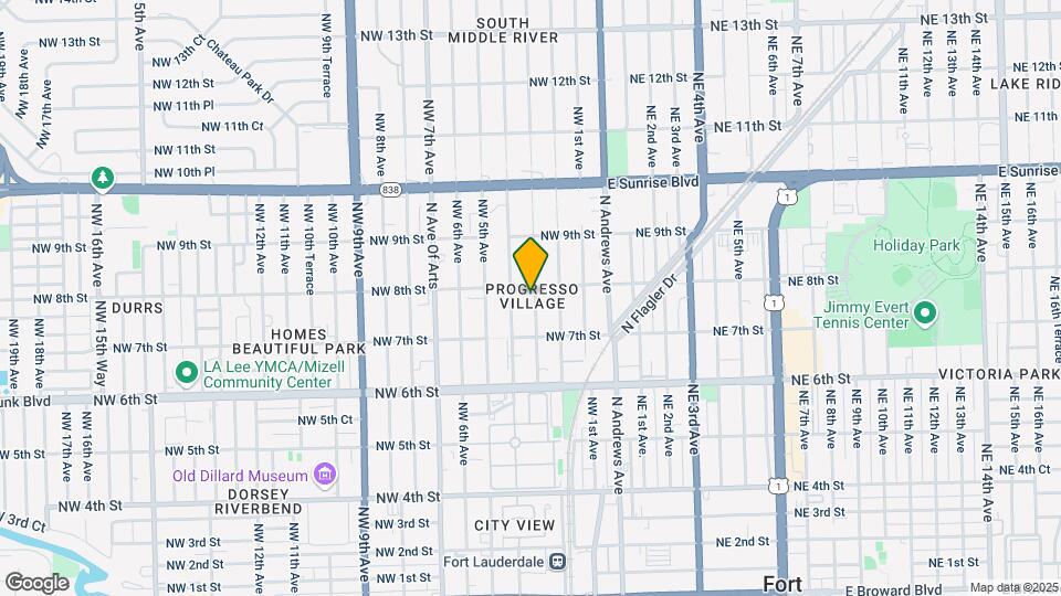 741 NW 3rd Ave Map and Location Details