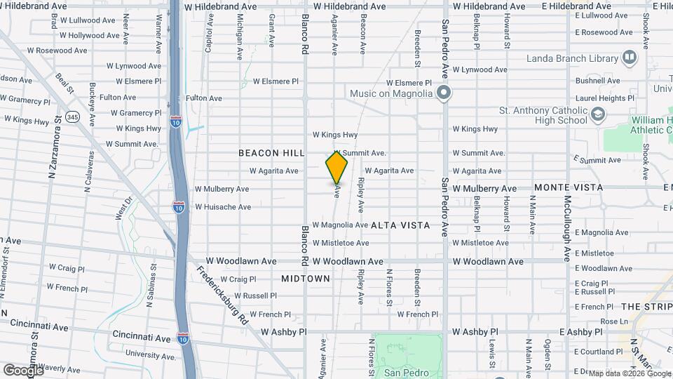 801 W Mulberry Ave Map and Location Details