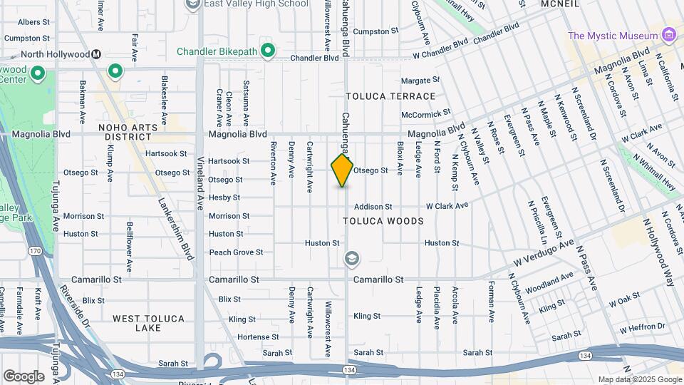 5025 Cahuenga Blvd, Unit 5025 Map and Location Details