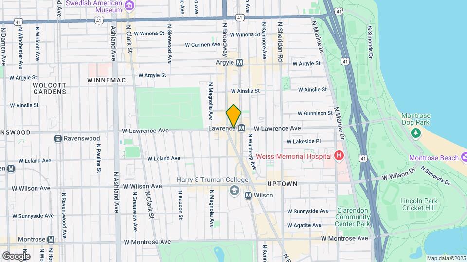 1139 W Lawrence Ave Map and Location Details