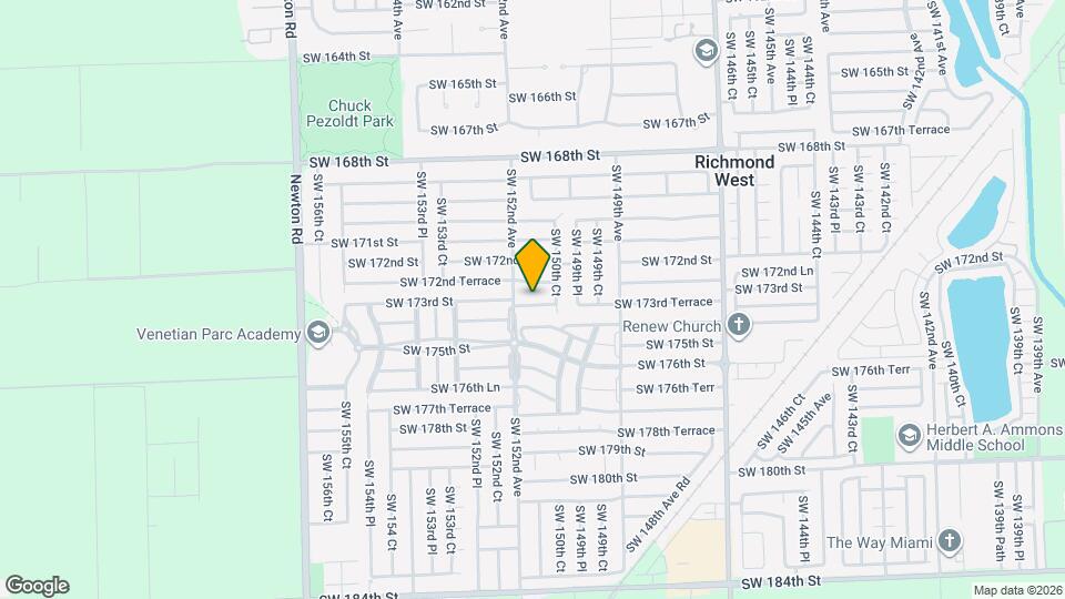 15129 SW 173rd Terrace Map and Location Details