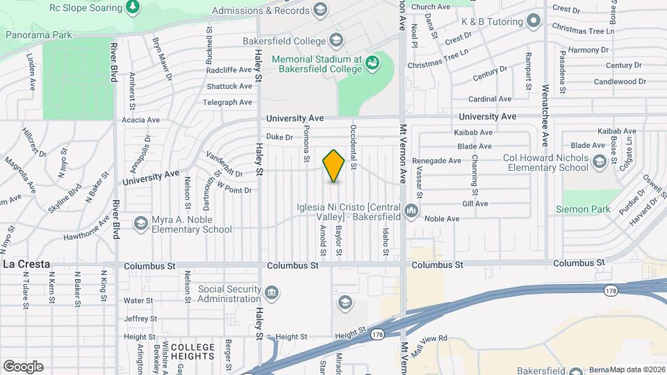 3100 Baylor St Map and Location Details