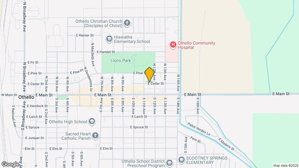 1130 E Cedar St Map and Location Details