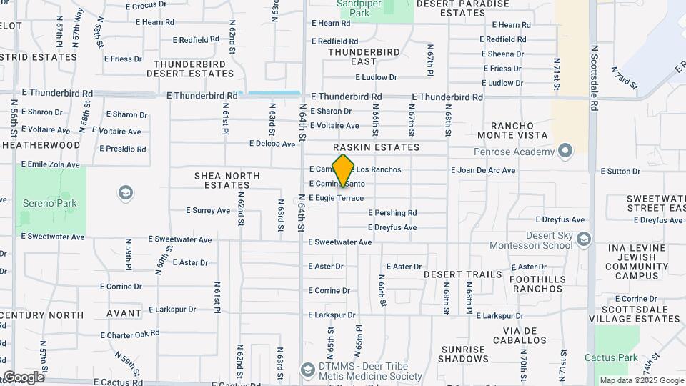 6502 E Eugie Terrace Map and Location Details