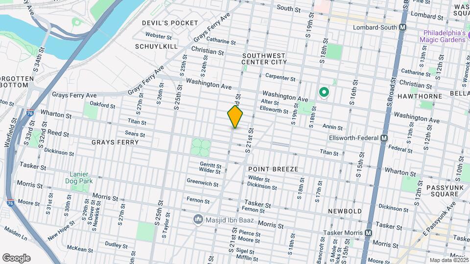 1243 S 22nd St, Unit 1 Map and Location Details