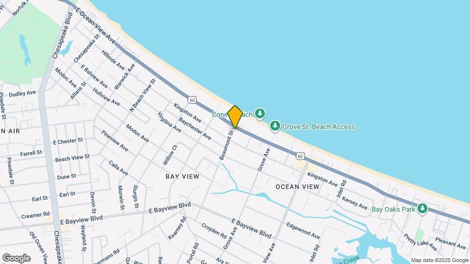 1607 E Ocean View Ave Map and Location Details