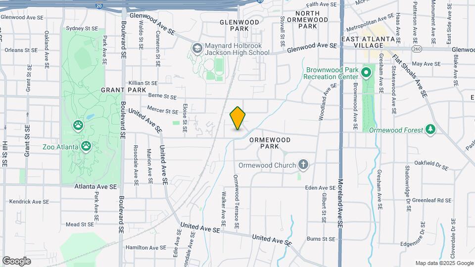 894 Ormewood Ave SE, Unit 2 Mapa y Detalles de la Ubicación