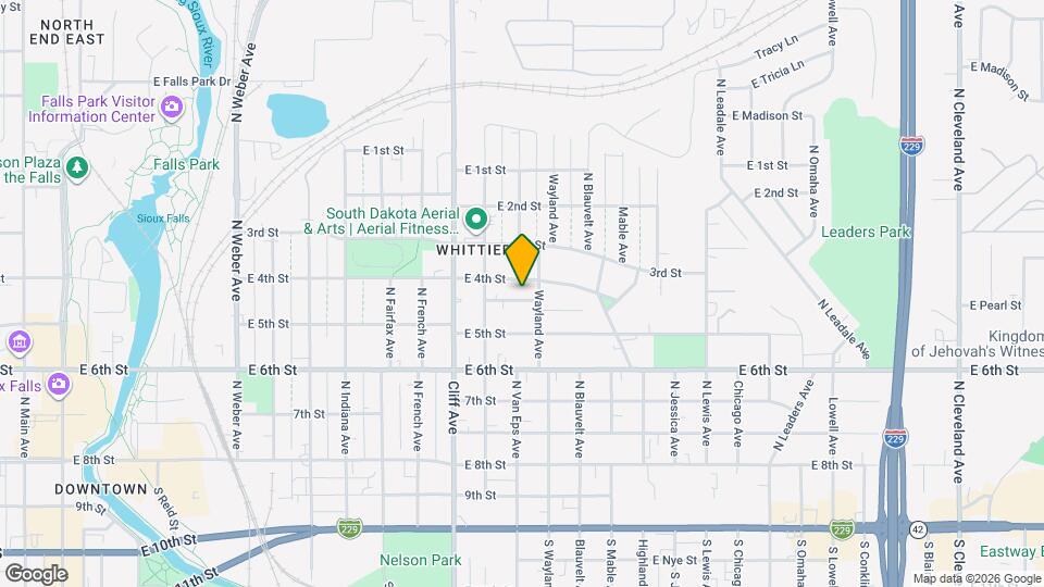 1324 E Pearl St Map and Location Details