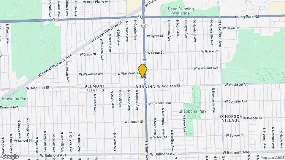 3630 N Harlem Ave Map and Location Details