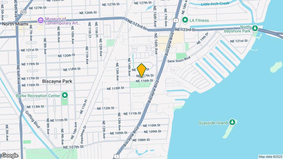 1485 NE 116th St Map and Location Details