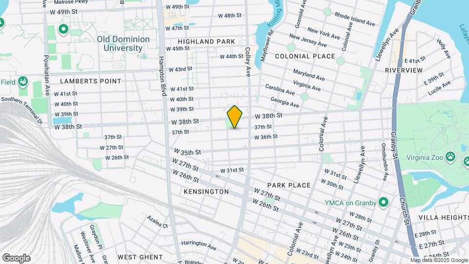 827 W 37th St Map and Location Details