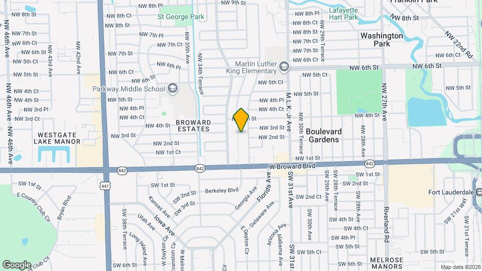 200 NW 33rd Terrace Map and Location Details