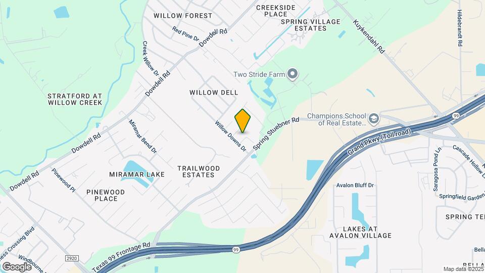 8810 Willow Spur Dr Map and Location Details