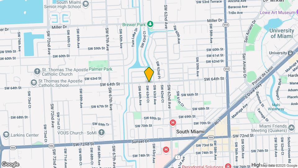 6401 SW 63rd Ct Map and Location Details