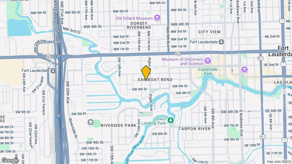 1114 W Las Olas Blvd Mapa y Detalles de la Ubicación