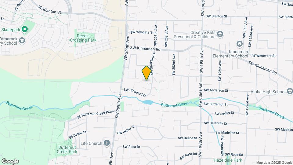 4501 SW Stoddard Dr Map and Location Details