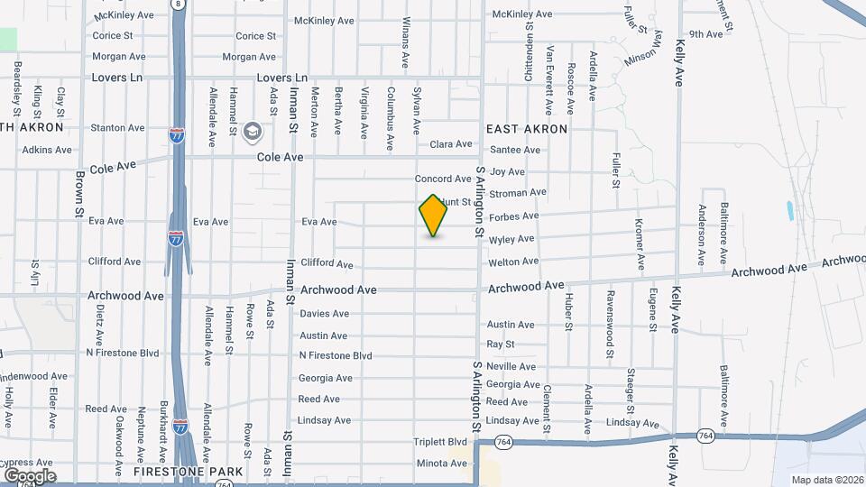 961 Wyley Ave Map and Location Details