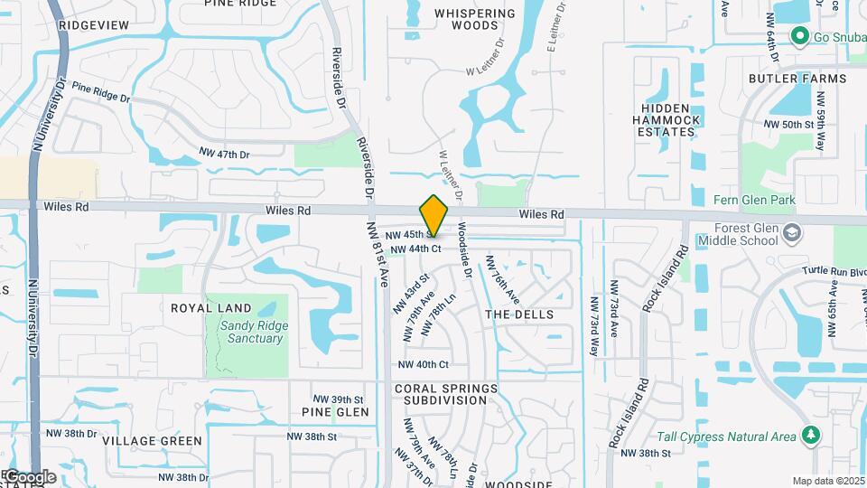 7901 NW 44th Ct Map and Location Details