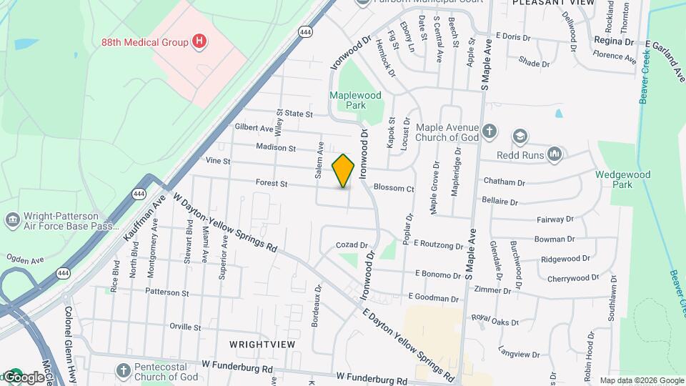 154 Forest St Map and Location Details