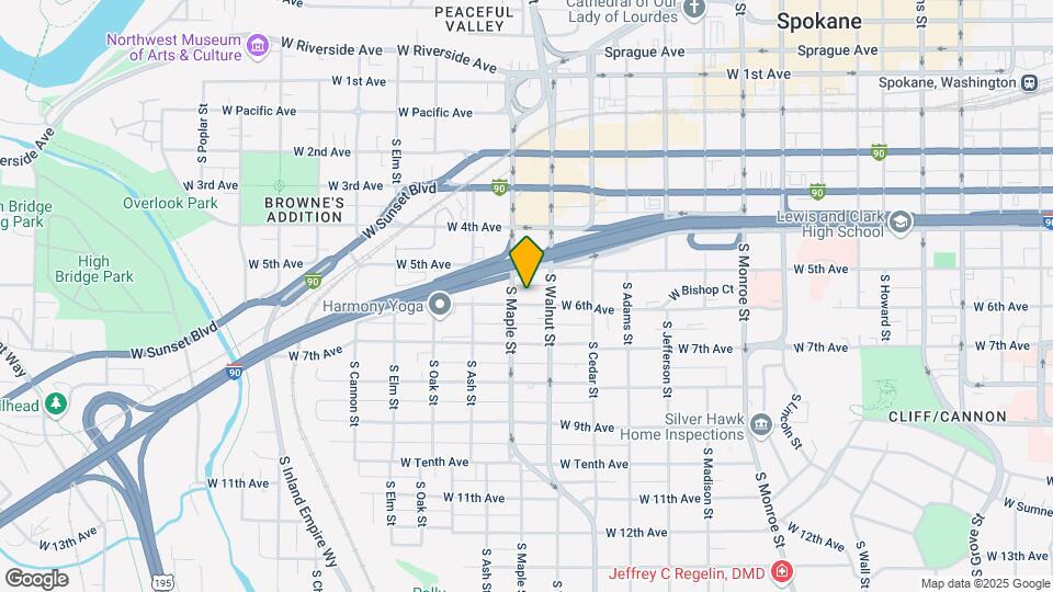 1518 W 6th Ave Map and Location Details