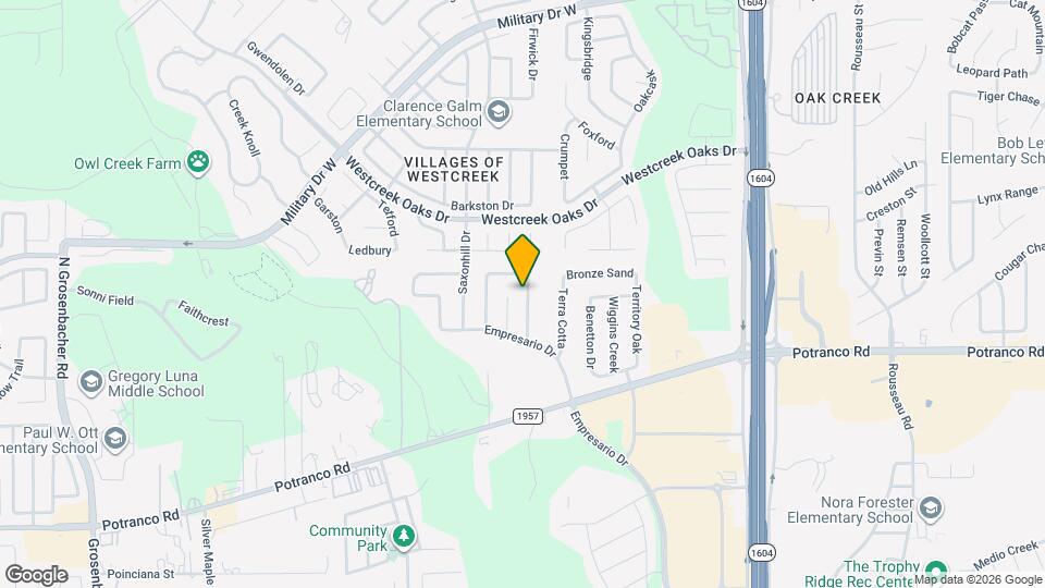 443 Bluegrass Creek Map and Location Details