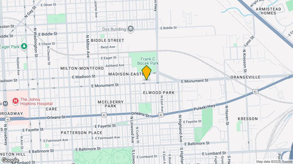 3026 E Monument St Map and Location Details