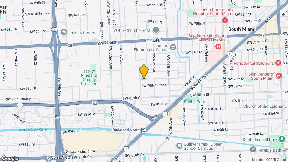 6880 SW 77th Terrace Map and Location Details
