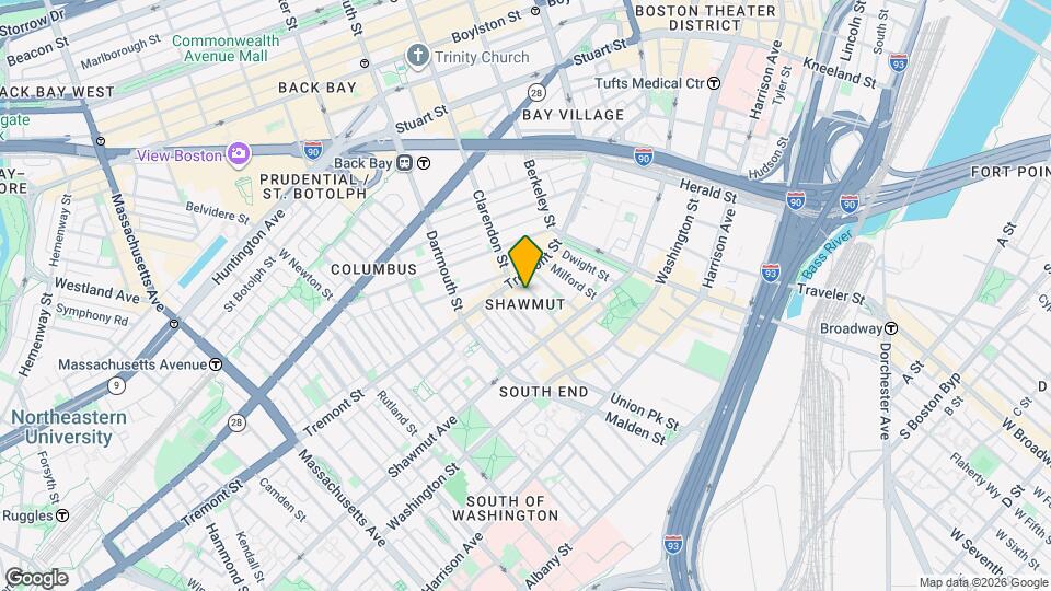 98 Waltham St Map and Location Details