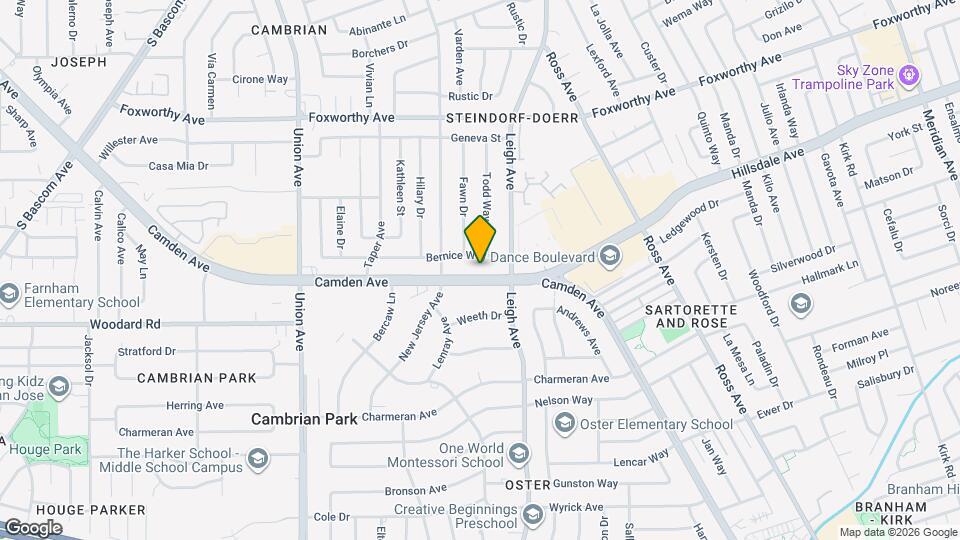 1891 Camden Ave Map and Location Details
