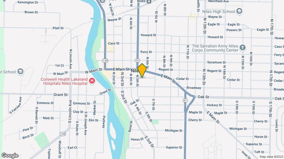 516 Cedar St, Unit 1 Map and Location Details