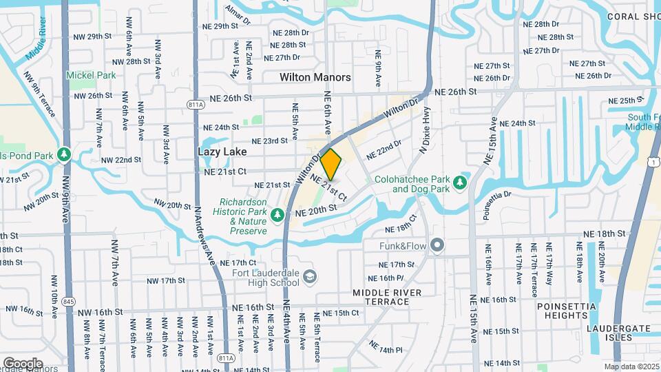 559 NE 21st Ct Map and Location Details