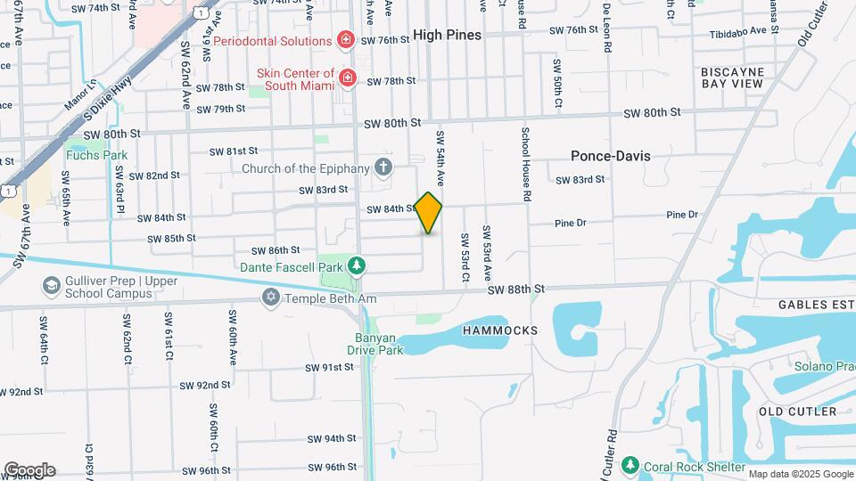 8501 SW 54th Ct Map and Location Details