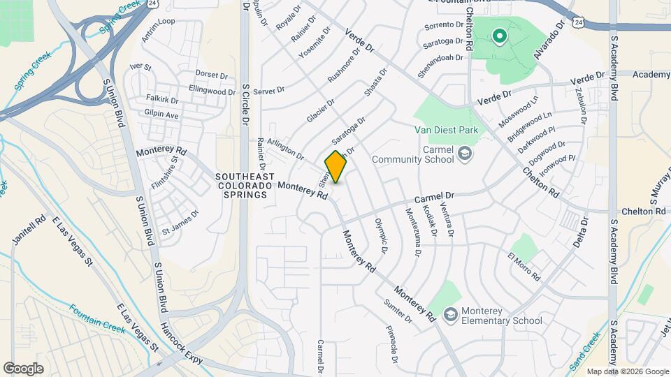 1826 Monterey Rd Map and Location Details